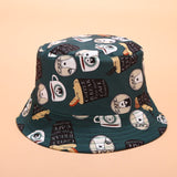 Summer Women Flat Hat Cap Men Bucket Hat Top Lady Sun Hat Male Cartoon Cap Female Summer Hip Hop Cap Bob Chapeau Femme