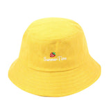Chapeau Bob fraise brodé