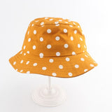 Children Panama Bucket Hats Baby Kids Summer Sun Caps Polka Dot Print Fisherman Hat bob chapeau