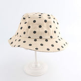 Children Panama Bucket Hats Baby Kids Summer Sun Caps Polka Dot Print Fisherman Hat bob chapeau