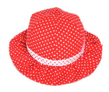 Chapeau Bob bébé petit pois blanc