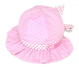 Chapeau Bob bébé petit pois blanc