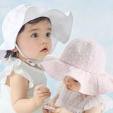 impression florale été en plein air bébé fille rose blanc plage seau chapeaux nouveau
