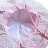 impression florale été en plein air bébé fille rose blanc plage seau chapeaux nouveau