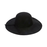 Chapeau Hot Sale Casual Fedora Cap Wide Brimmed Dome Hats High Quality Wool Floppy Hat Womens Black Cloche Hats